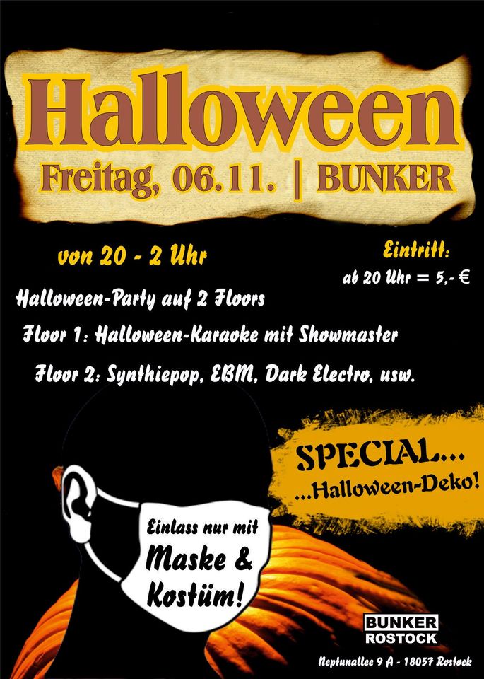 Halloween im Bunker abgesagt